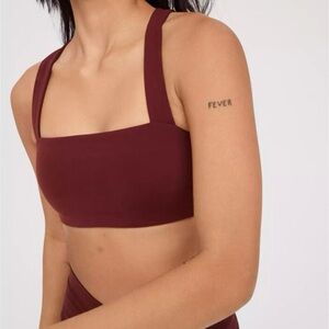 Aerie Burgundy Sports Bra